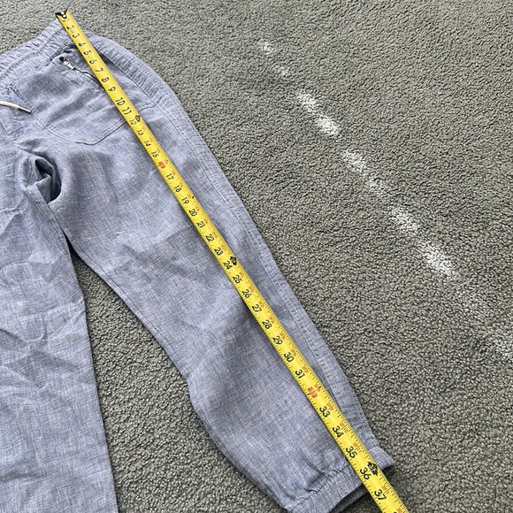 Athleta Cabo Linen Jogger 100% Linen Pants Size 6 - Picture 6 of 8